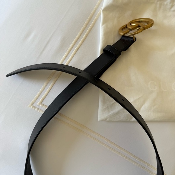 Gucci GG Marmont belt, black antique gold NWOT main image 5